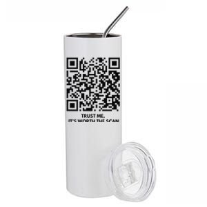 Funny Qr President Trump Dance Code Stainless Steel Tumbler