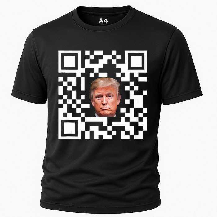 Funny Qr President Trump Dance Code Cooling Performance Crew T-Shirt