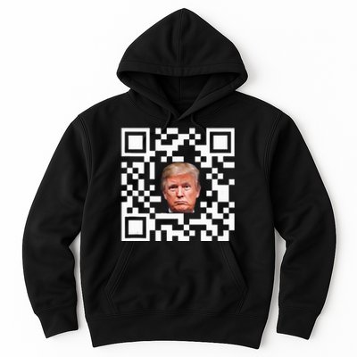 Funny Qr President Trump Dance Code Hoodie