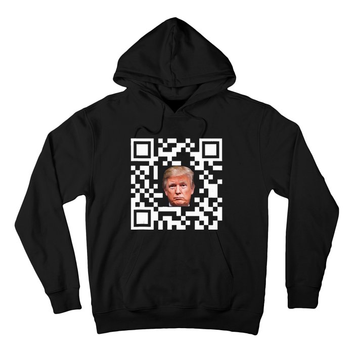 Funny Qr President Trump Dance Code Hoodie