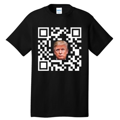 Funny Qr President Trump Dance Code Tall T-Shirt