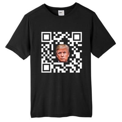 Funny Qr President Trump Dance Code Tall Fusion ChromaSoft Performance T-Shirt