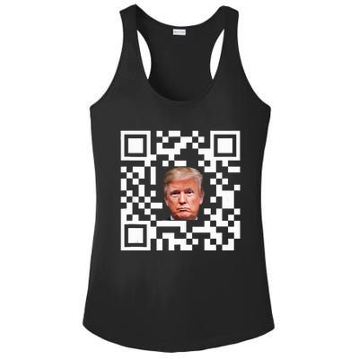 Funny Qr President Trump Dance Code Ladies PosiCharge Competitor Racerback Tank