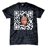 Funny Qr President Trump Dance Code Tie-Dye T-Shirt