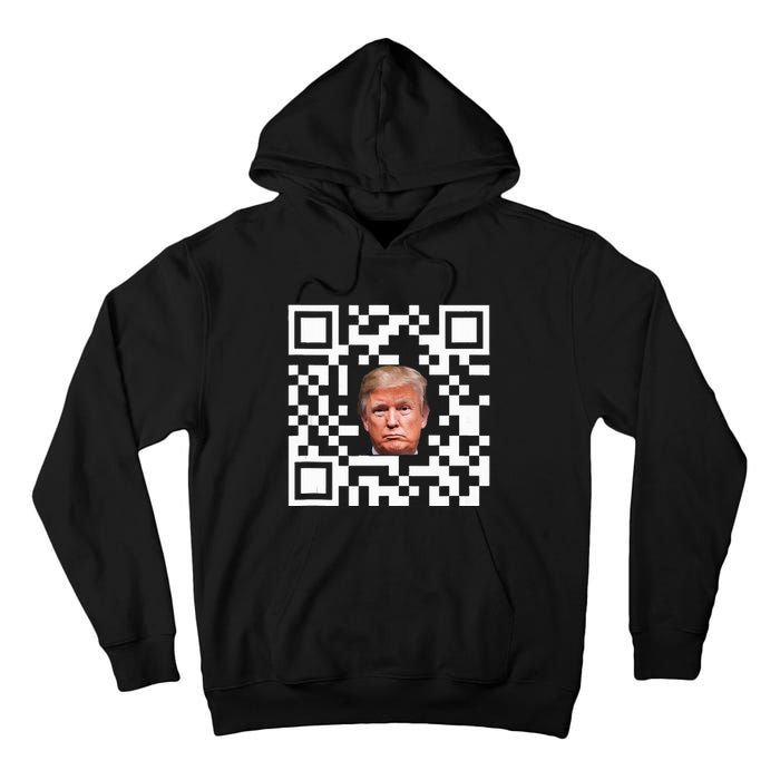 Funny Qr President Trump Dance Code Tall Hoodie