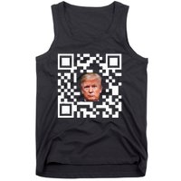 Funny Qr President Trump Dance Code Tank Top