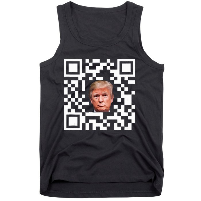 Funny Qr President Trump Dance Code Tank Top