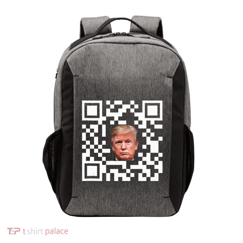 Funny Qr President Trump Dance Code Vector Backpack