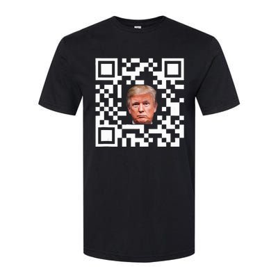 Funny Qr President Trump Dance Code Softstyle CVC T-Shirt