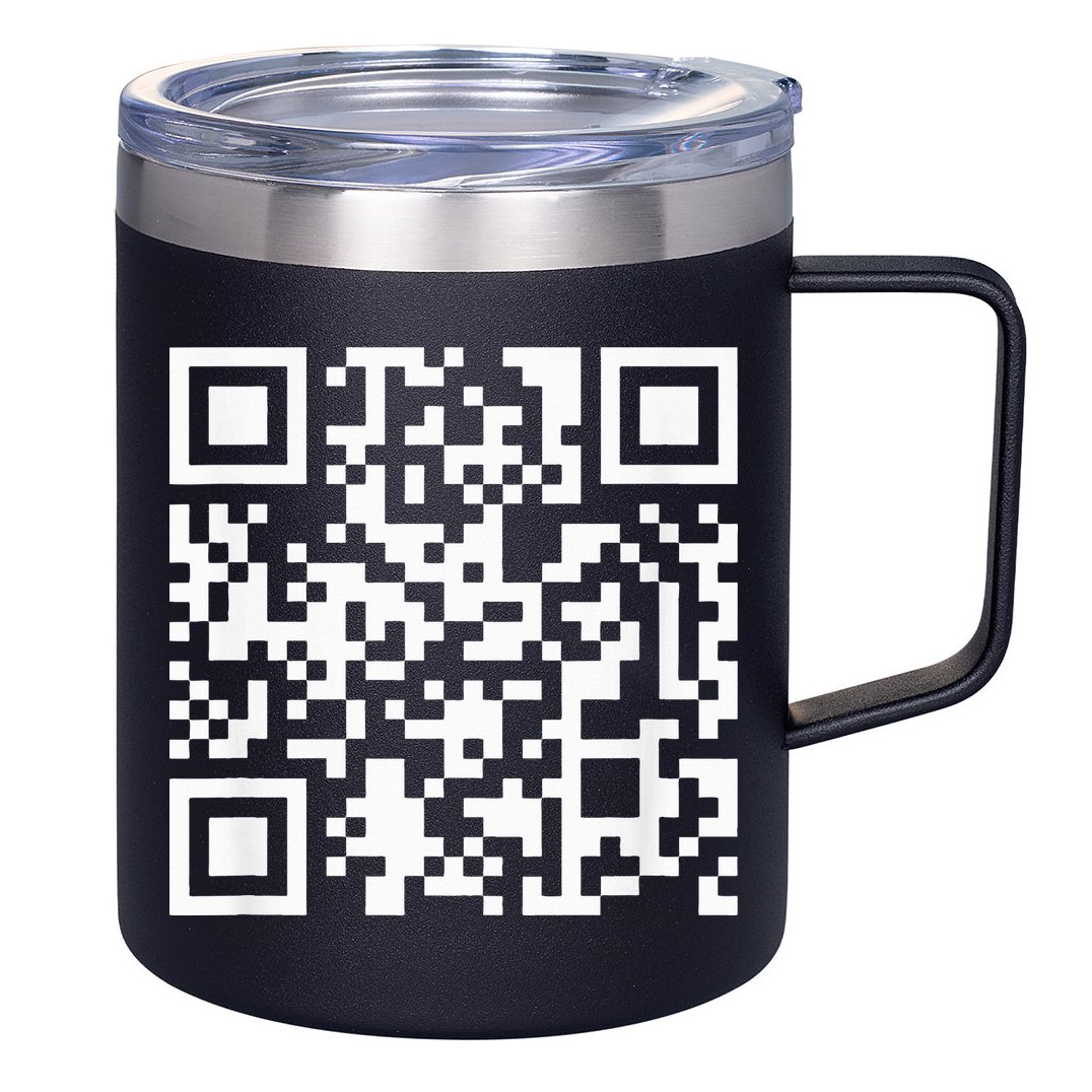 Funny Qr President Trump Dance Code 12oz Stainless Steel Coffee Mug