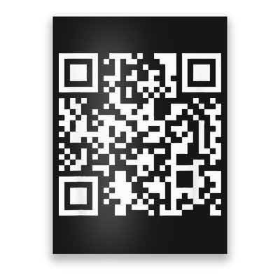 Funny Qr President Trump Dance Code Poster