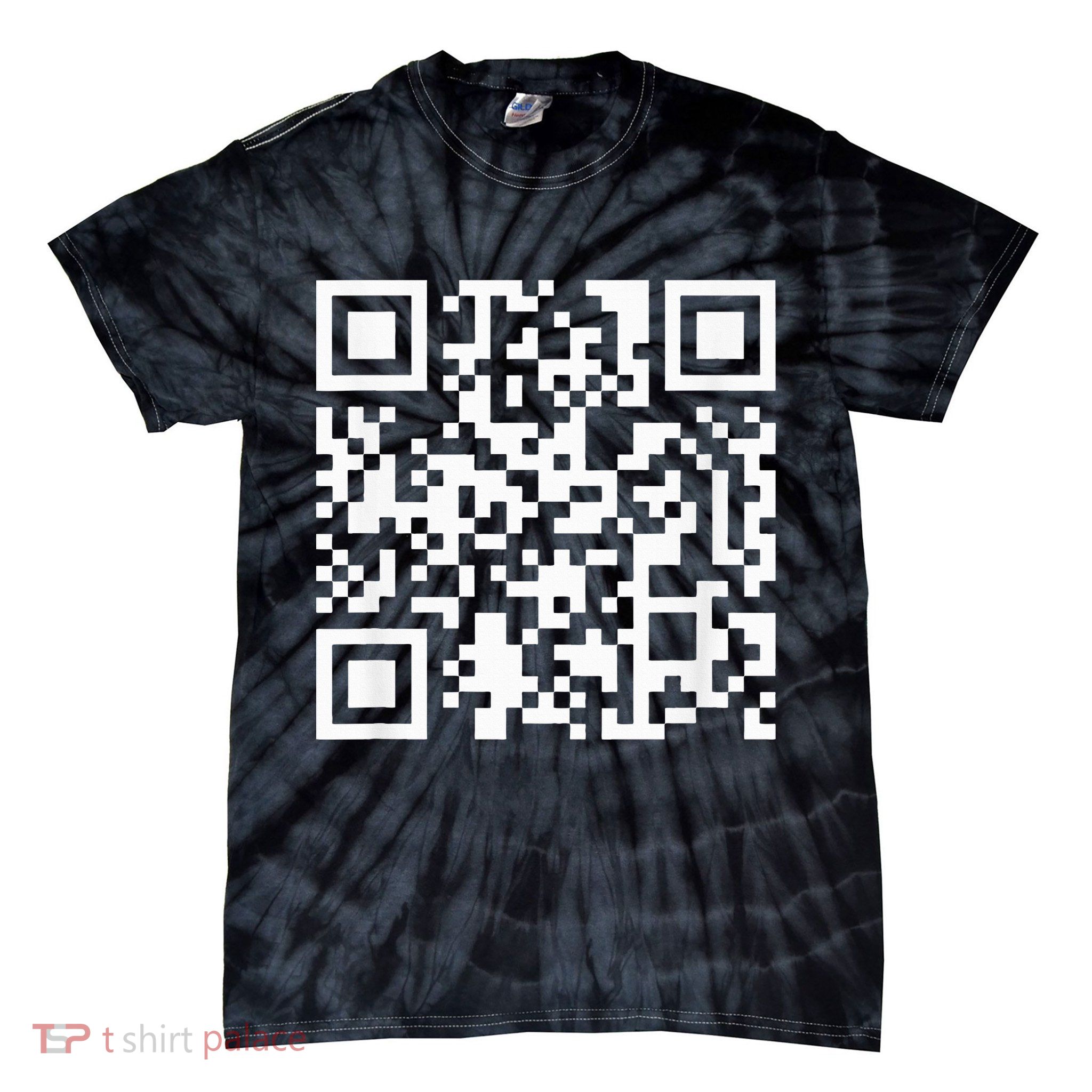 Funny Qr President Trump Dance Code Tie-Dye T-Shirt