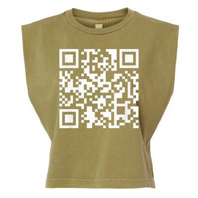 Funny Qr President Trump Dance Code Garment-Dyed Women's Muscle Tee