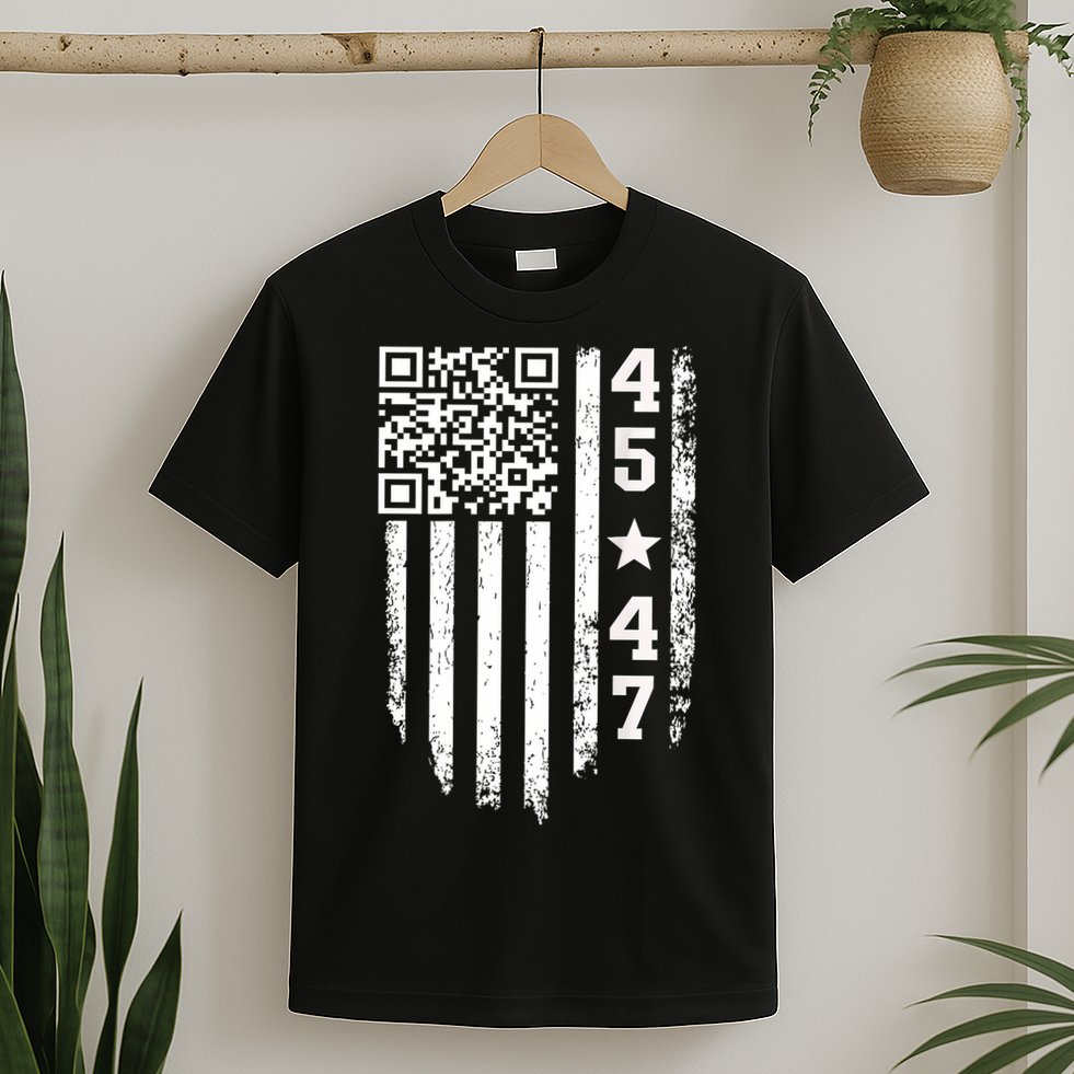 Funny Qr President Trump 4547 Trump Dancing Code T-Shirt