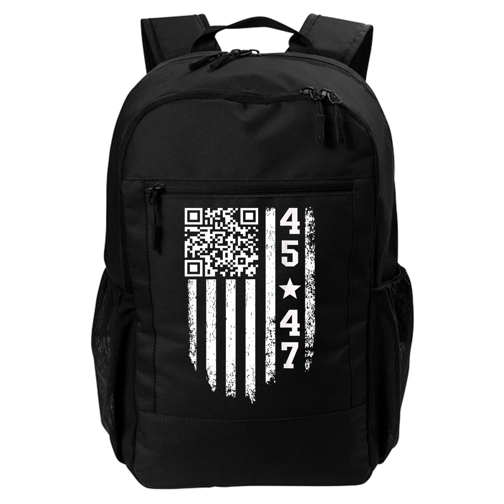 Funny Qr President Trump 4547 Trump Dancing Code Backpack