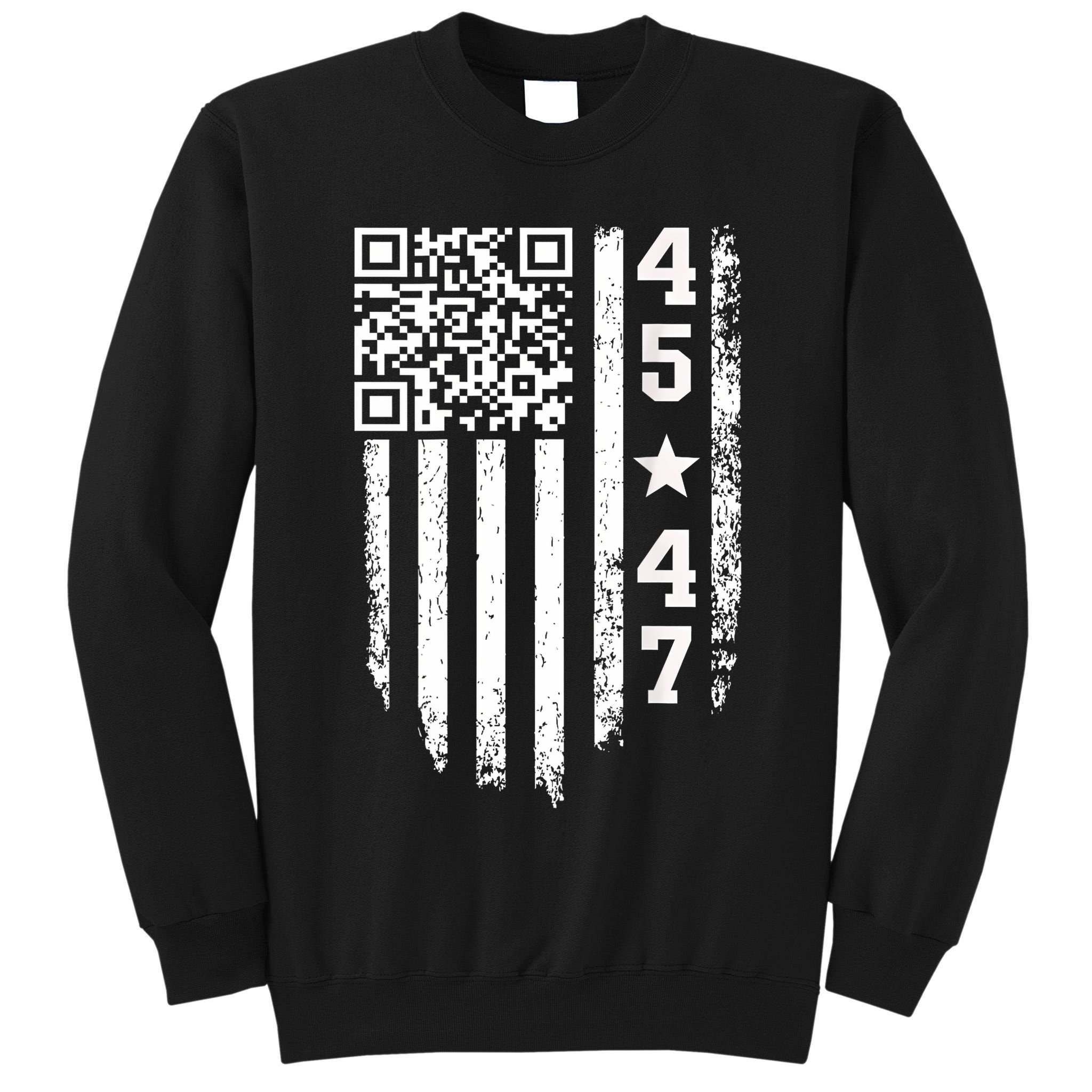 Funny Qr President Trump 4547 Trump Dancing Code Tall Sweatshirt