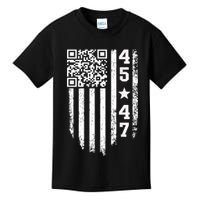 Funny Qr President Trump 4547 Trump Dancing Code Kids T-Shirt