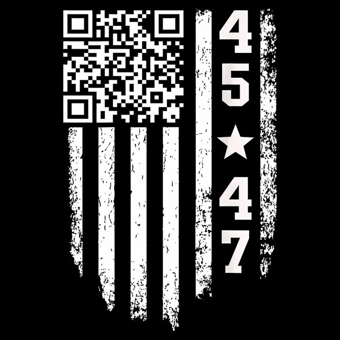 Funny Qr President Trump 4547 Trump Dancing Code Kids T-Shirt