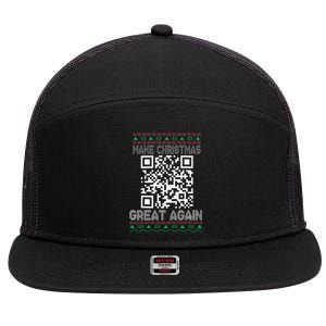 Funny Qr President Trump 4547 Dancing Dance Moves Maga 7 Panel Mesh Trucker Snapback Hat