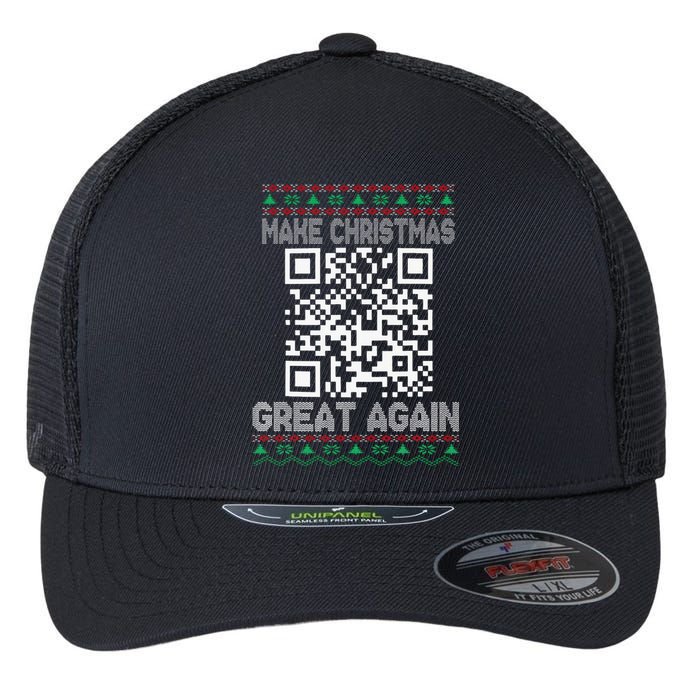 Funny Qr President Trump 4547 Dancing Dance Moves Maga Flexfit Unipanel Trucker Cap