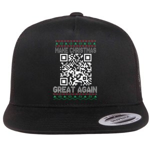 Funny Qr President Trump 4547 Dancing Dance Moves Maga Flat Bill Trucker Hat