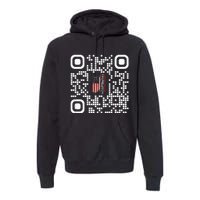 Funny Qr President Trump 4547 Trump Dancing Code Premium Hoodie