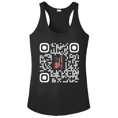 Funny Qr President Trump 4547 Trump Dancing Code Ladies PosiCharge Competitor Racerback Tank