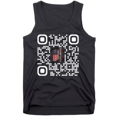 Funny Qr President Trump 4547 Trump Dancing Code Tank Top