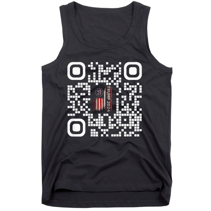 Funny Qr President Trump 4547 Trump Dancing Code Tank Top