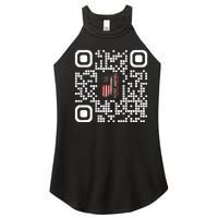 Funny Qr President Trump 4547 Trump Dancing Code Women's Perfect Tri Rocker Tank