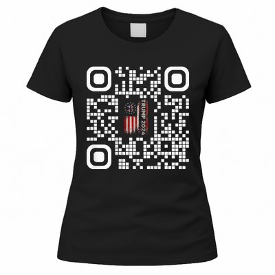 Funny Qr President Trump 4547 Trump Dancing Code Women's T-Shirt