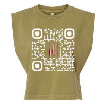 Funny Qr President Trump 4547 Trump Dancing Code Garment-Dyed Women's Muscle Tee