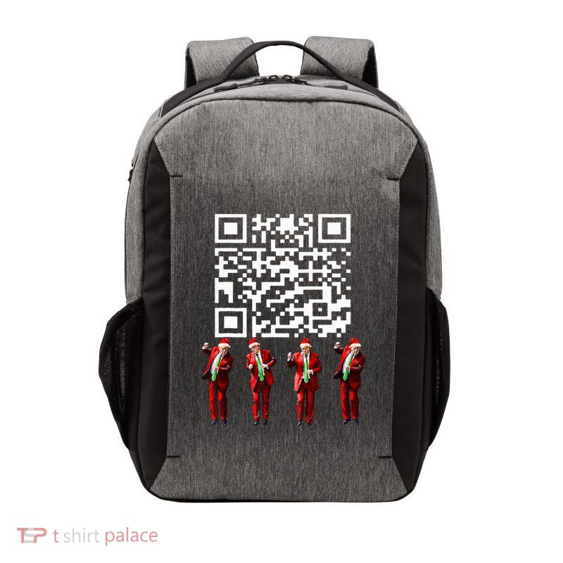 Funny Qr President Trump 4547 Trump Dancing Code Vector Backpack