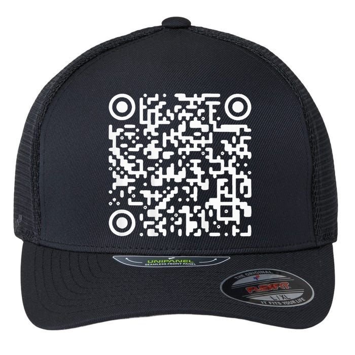 Funny Qr President Trump Dance Code Trump 4547 Flexfit Unipanel Trucker Cap