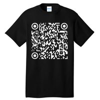 Funny Qr President Trump Dance Code Trump 4547 Tall T-Shirt