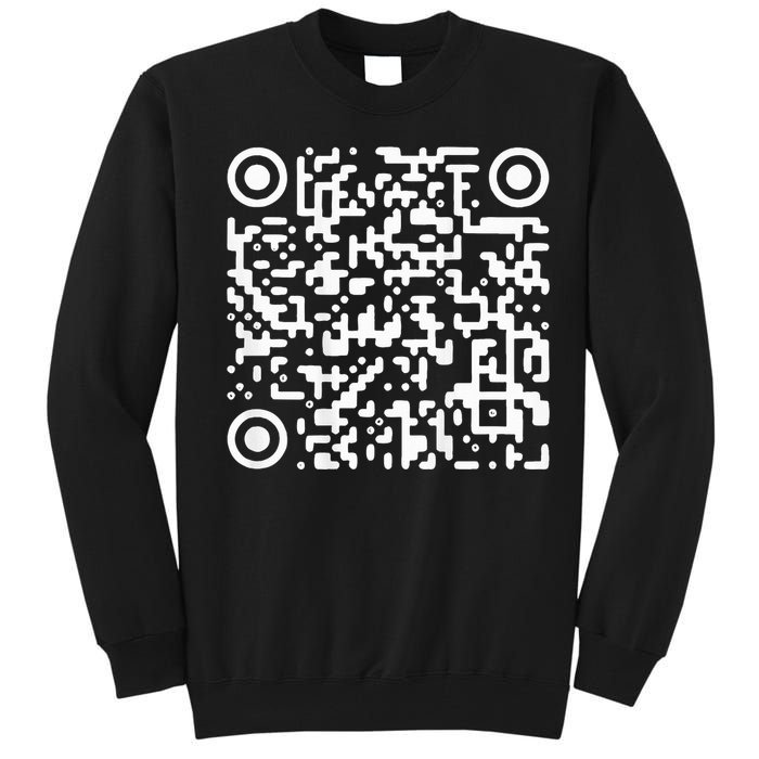 Funny Qr President Trump Dance Code Trump 4547 Tall Sweatshirt