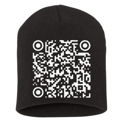 Funny Qr President Trump Dance Code Trump 4547 Short Acrylic Beanie