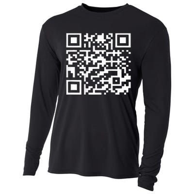 Funny Qr President Trump 4547 Trump Dancing Code Cooling Performance Long Sleeve Crew