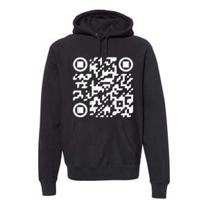 Funny Qr President Trump Dance Code Premium Hoodie