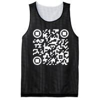 Funny Qr President Trump Dance Code Mesh Reversible Basketball Jersey Tank