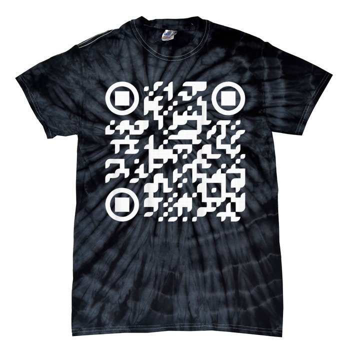 Funny Qr President Trump Dance Code Tie-Dye T-Shirt