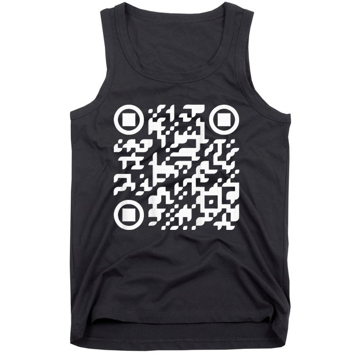 Funny Qr President Trump Dance Code Tank Top