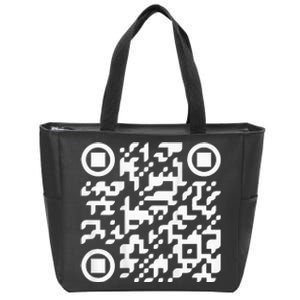 Funny Qr President Trump Dance Code Zip Tote Bag