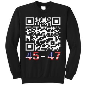 Funny Qr President Trump 45 47 Trump Dancing Code Maga Sweatshirt