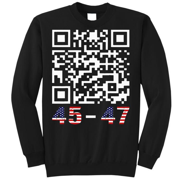 Funny Qr President Trump 45 47 Trump Dancing Code Maga Sweatshirt