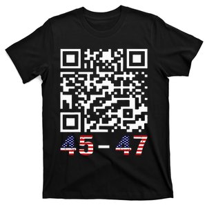 Funny Qr President Trump 45 47 Trump Dancing Code Maga T-Shirt