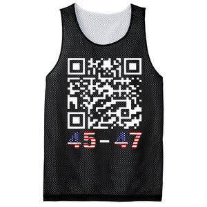 Funny Qr President Trump 45 47 Trump Dancing Code Maga Mesh Reversible Basketball Jersey Tank