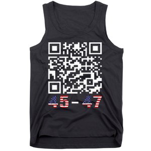 Funny Qr President Trump 45 47 Trump Dancing Code Maga Tank Top