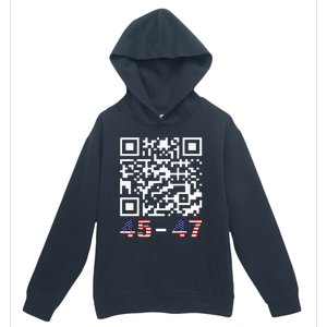 Funny Qr President Trump 45 47 Trump Dancing Code Maga Urban Pullover Hoodie