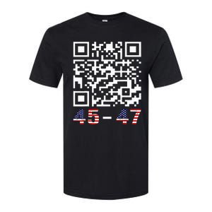 Funny Qr President Trump 45 47 Trump Dancing Code Maga Softstyle CVC T-Shirt